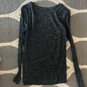 Black with gray specks long sleeve shirt